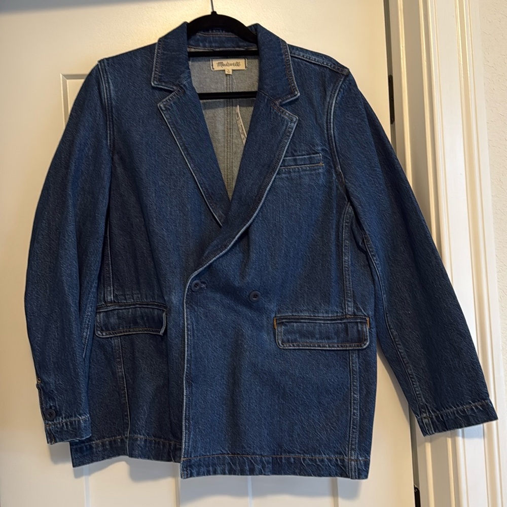 Madewell denim blazer